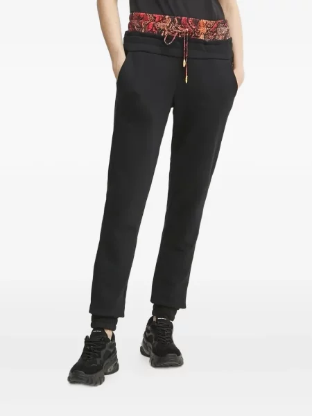 Pantaloni Just Cavalli cu imagine negru