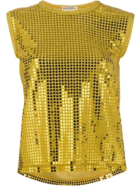 Puntíkatý top Comme Des Garçons Pre-owned žlutý