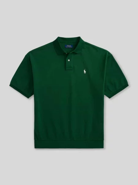 Koszulka polo z czystej bawełny o kroju loose fit Polo Ralph Lauren zielona