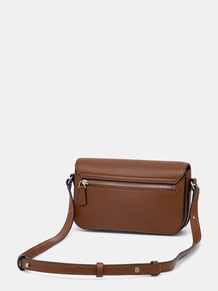 Guess torebka z imitacji skóry JANIE brązowa