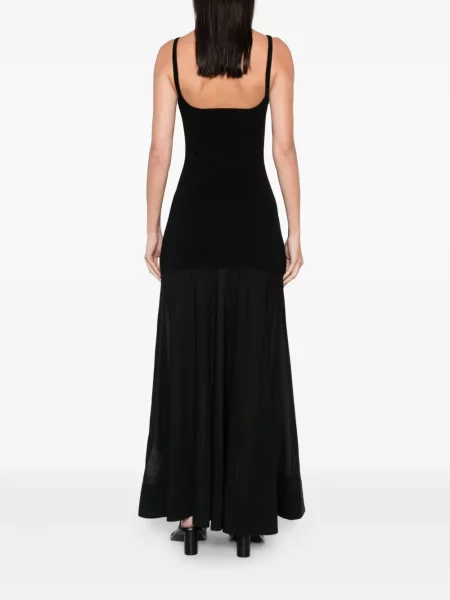 Rochie maxi St. Agni transparente de costum negru