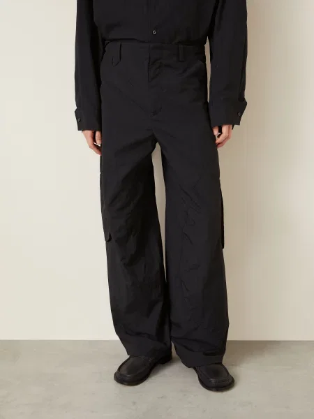 Jacquemus Cargo Kalhoty Le Cargo Molino Wide Fit černá