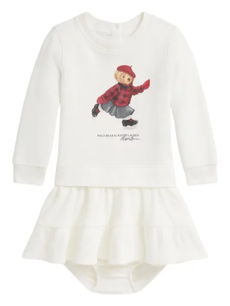 Sukienka dziecięca Polo Ralph Lauren biała