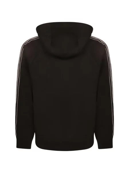 Ριγέ hoodie Emporio Armani μαύρο