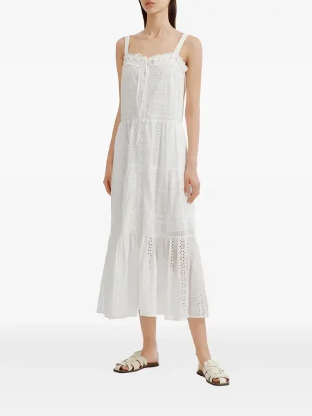 Rochie Tout A Coup cu broderie alb