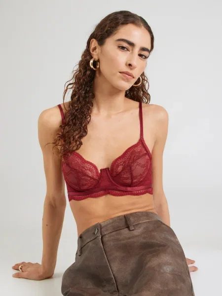 Hunkemöller Nedrček ISABELLE karminsko rdeča