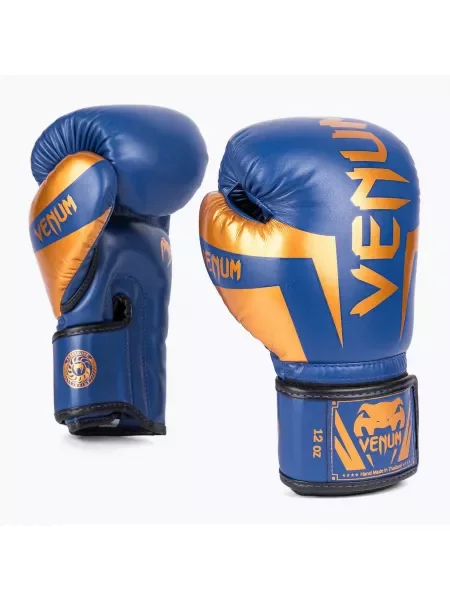 Rękawice bokserskie Venum Elite royal blue niebieskie