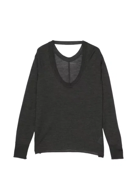 Дълго пуловер System сиво