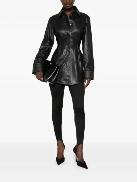 Geanta de piele Sportmax negru