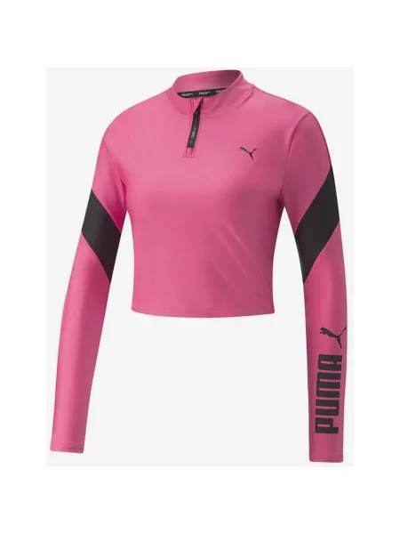Bluza Puma Fit Eversculpt Half Zip Różowe S czarne