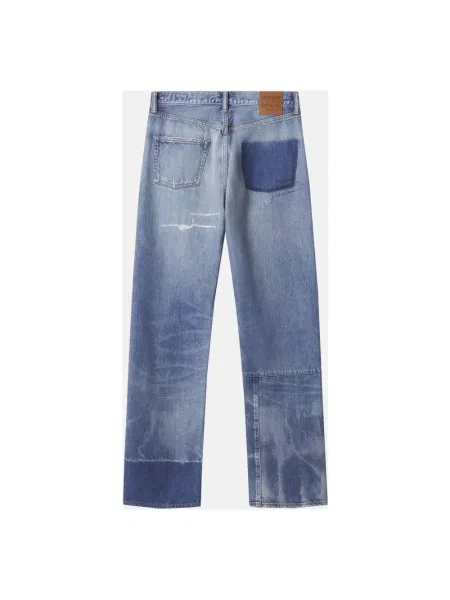 Jeansy Maison Kitsune niebieskie