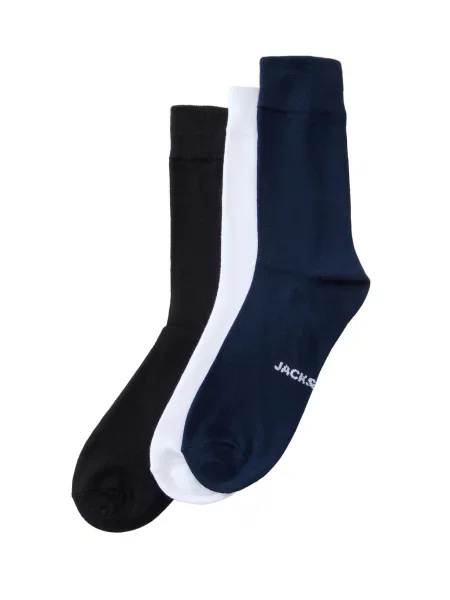 JACK & JONES Șosete JACLOUIS albastru închis / negru alb