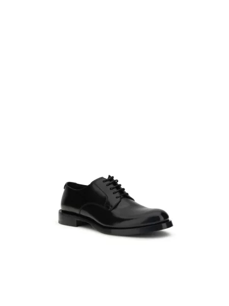 Oksfordy Dolce And Gabbana skórzany czarny