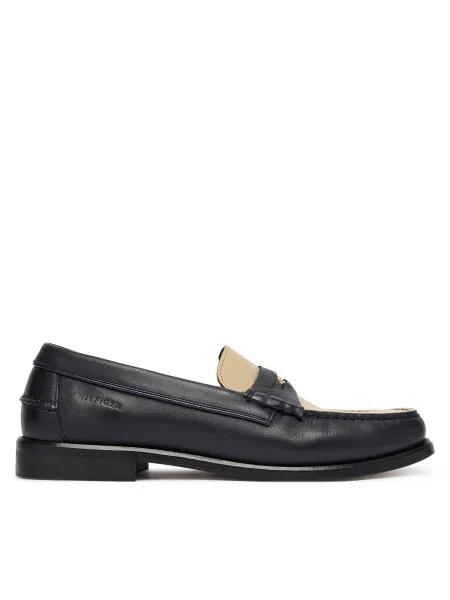 Tommy Hilfiger Mokaszin Penny Crust Sötétkék kék