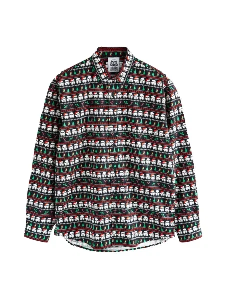 Next Košile zelená / červená / černá bílá