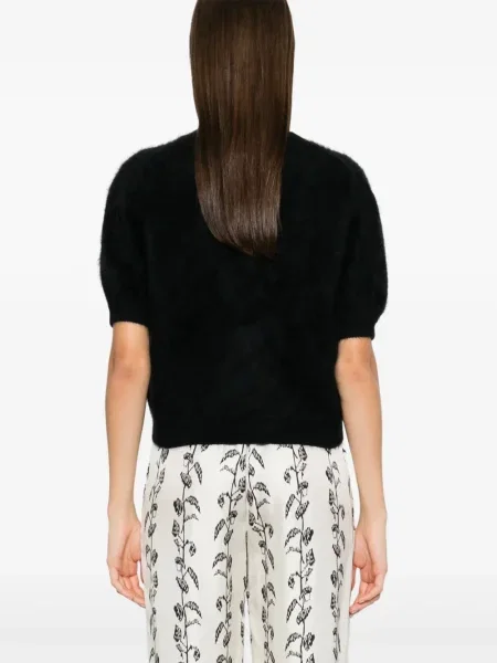 Top Lisa Yang tricotate negru