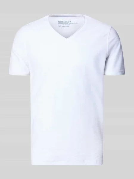 T-shirt z dekoltem w serek Mcneal biała