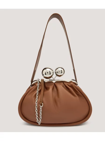 Weekend MaxMara De piele geantă pe umăr Pasticcino MILVANEW maro