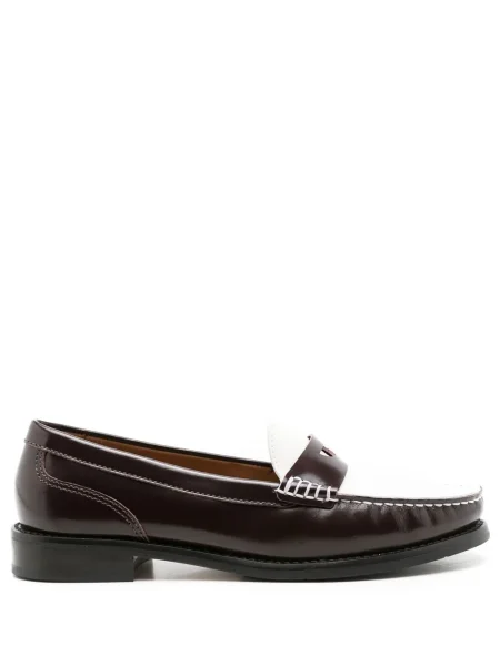 Pantofi loafer Sarah Chofakian din piele maro