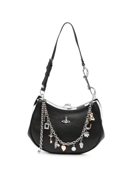 Pandantiv Vivienne Westwood din piele negru