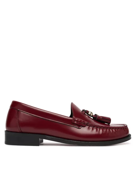 Loaferke Furla PT Bordo rdeča