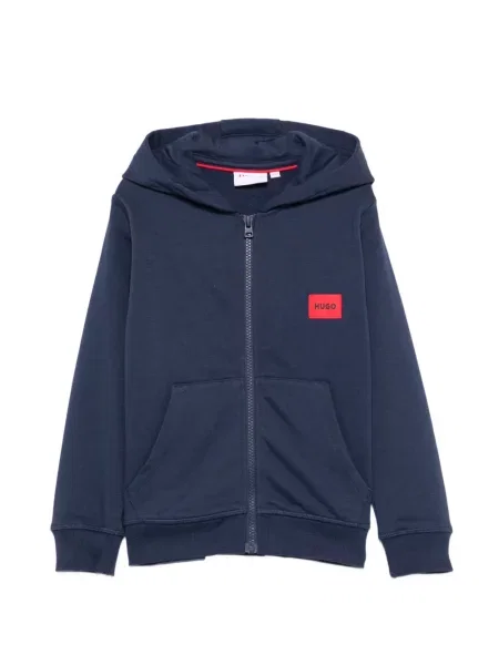 Bluza z kapturem dziecięca Hugo niebieska