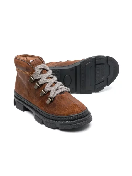 Buty do kostki dziecięce Pèpè brązowe