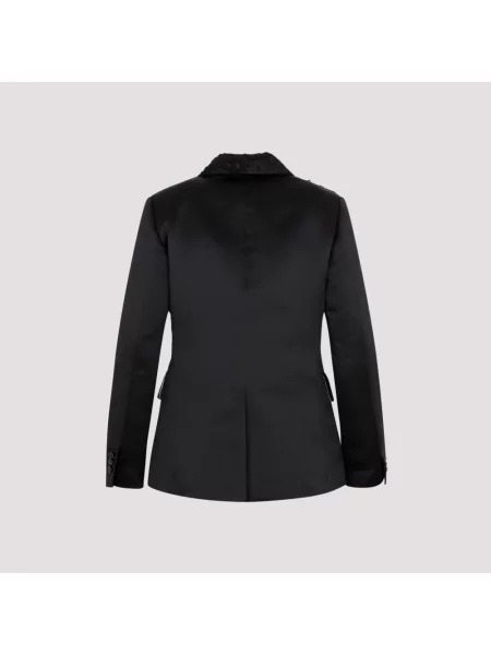 Haftowana marynarka Comme Des Garcons wełniana czarna