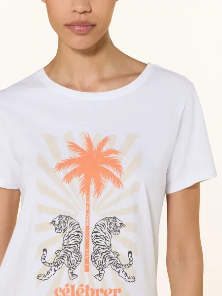 Juvia T-Shirt Christina weiss biała