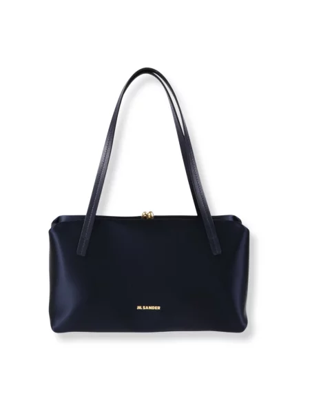 Torebka Jil Sander skórzana niebieska