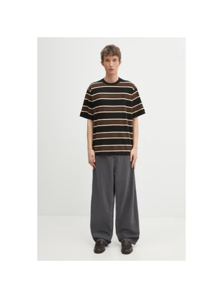 A Bathing Ape t-shirt One Point Strip z aplikacją czarny