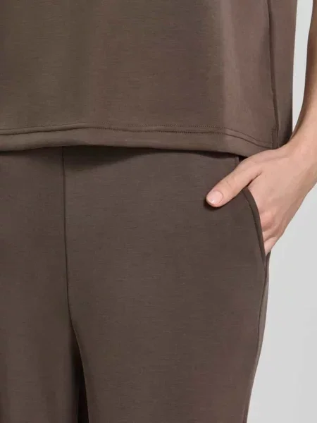 My Essential Wardrobe Spodnie Kobieta L Wide Trousers brązowy