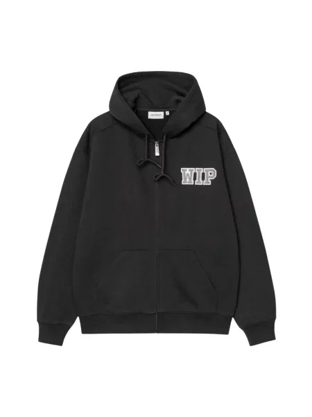 Bluza z kapturem Carhartt Wip z kapturem z kamieniami czarna