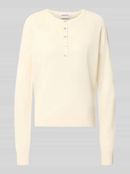 Sweter o kroju slim fit z dodatkiem lyocellu i lnu Jake*s Casual