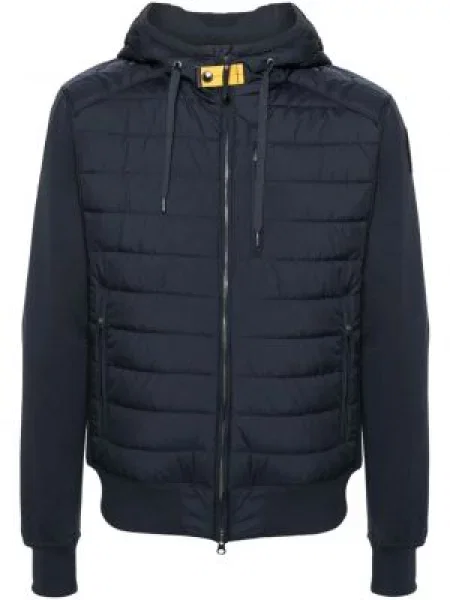 Geacă cu puf Parajumpers cu glugă albastru