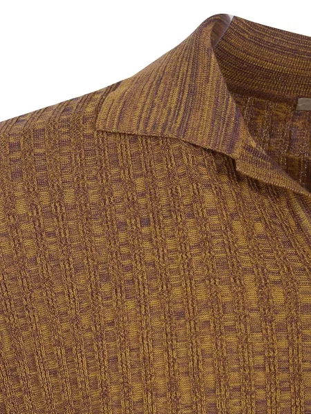 Pletena majica Nuur smeđa