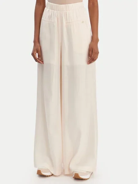 Liu Jo Sport Hlače iz tkanine bež