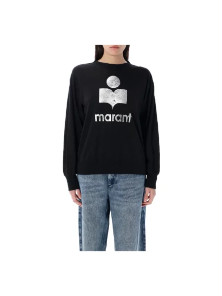 Bluza Marant Etoile z nadrukiem czarna
