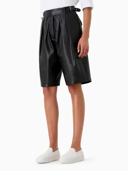 Emporio Armani Шорти Шкіра чорний