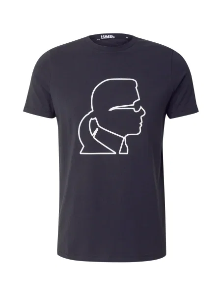 Karl Lagerfeld Tricou albastru marin alb