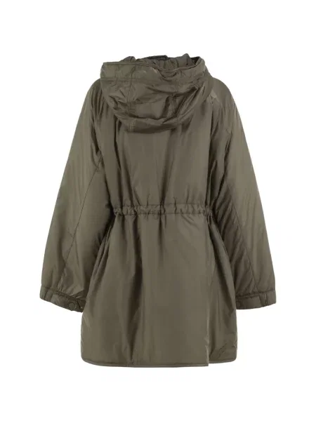 Geacă parka Weekend Max Mara cu glugă verde