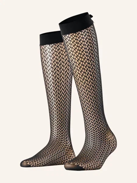 Falke Jemné Podkolenky Miss Ribbon black černé