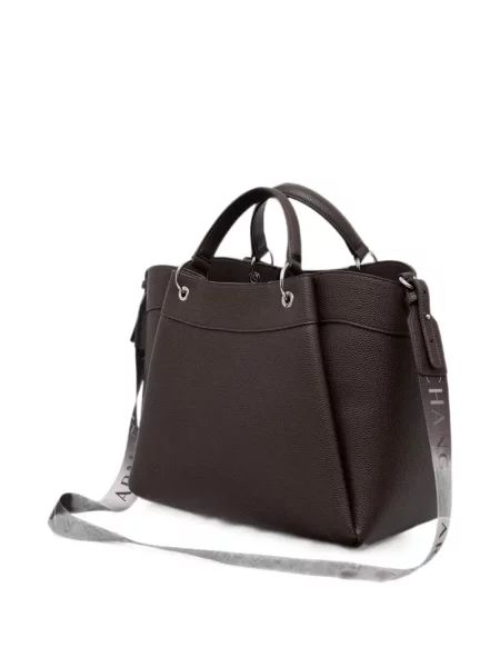 Τσάντα shopper Armani Exchange με σχέδιο καφέ