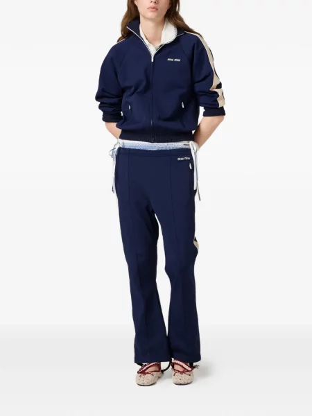 Pantaloni Miu Miu albastru