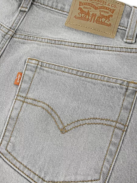 Levi's дънки свободни за деца BAGGY JEANS сиво