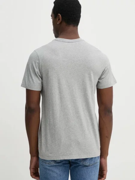 Tričko Levi's GRAPHIC CREWNECK TEE s potiskem šedá