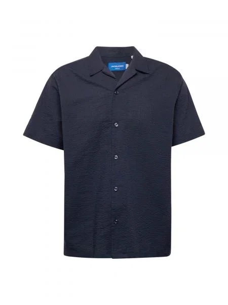 JACK & JONES Cămașă EASTER PALMA albastru noapte