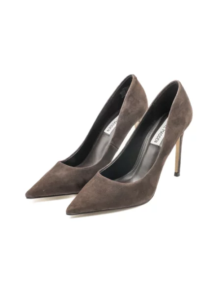 Czółenka Steve Madden zamszowa na wysokim obcasie brązowa