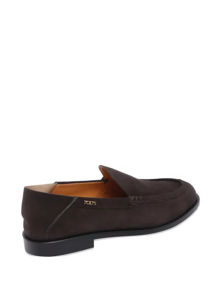 Pantofi loafer Tod's din piele de căprioară maro