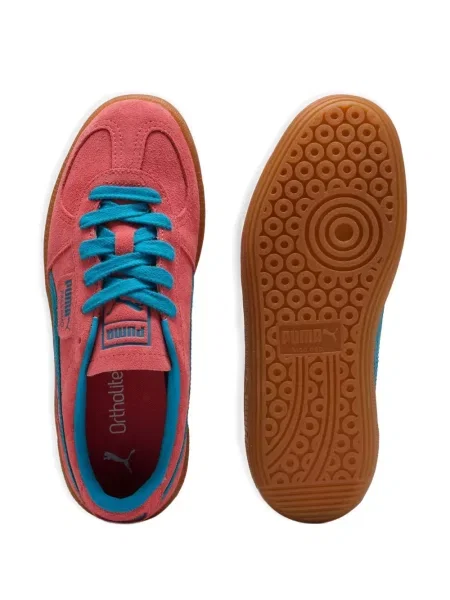 Sneakerși Puma Suede din piele de căprioară roșu